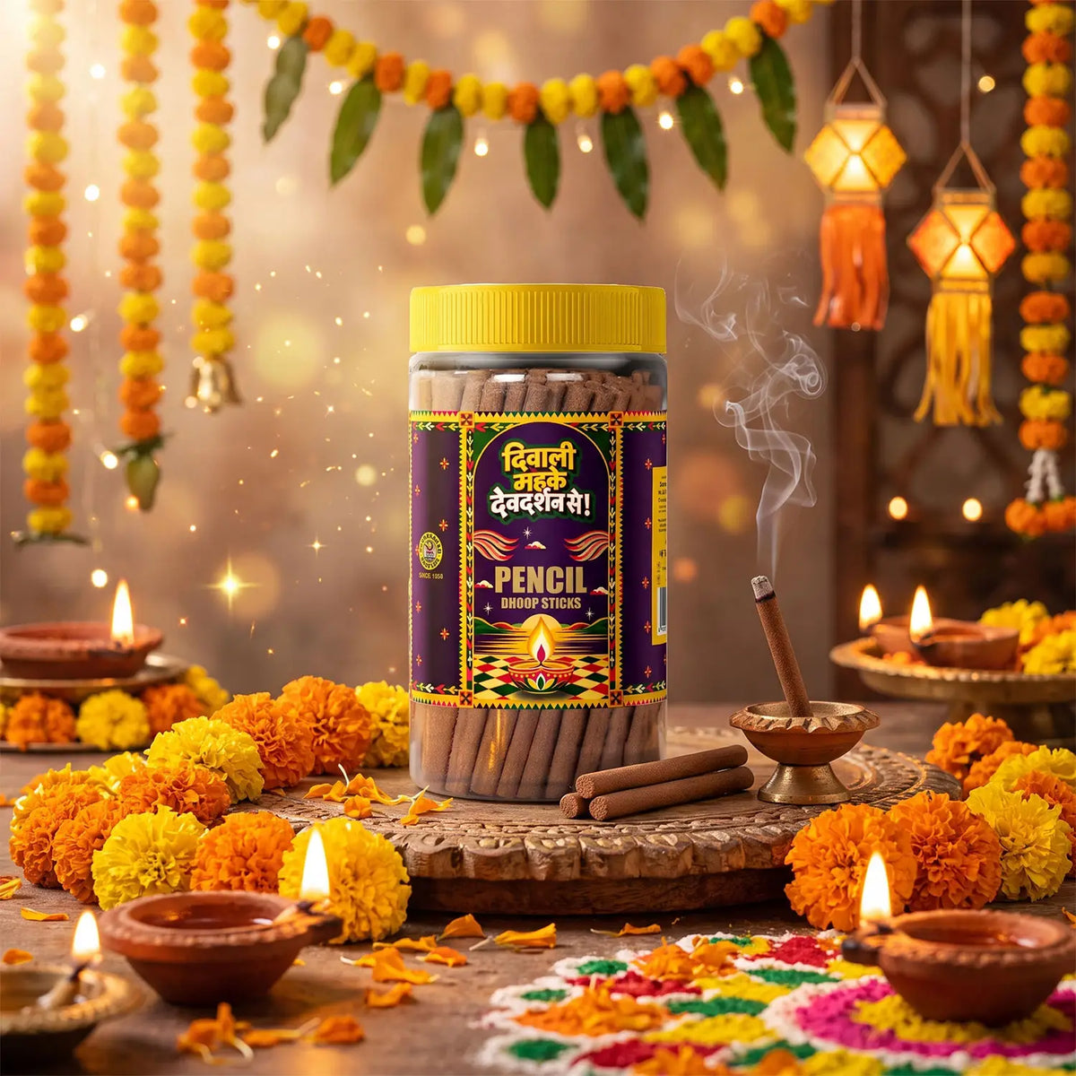 Diwali Special Pencil Dhoop Sticks (85g)