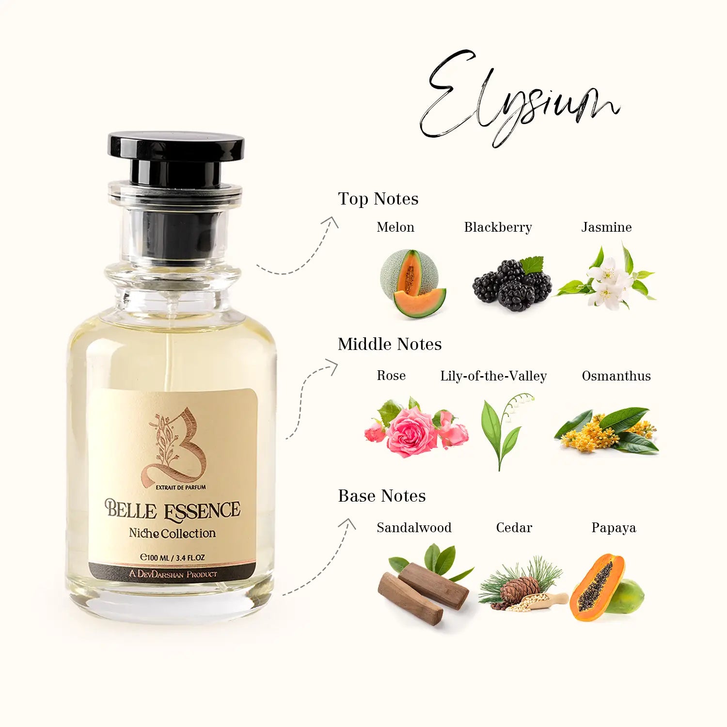 Belle Essence Elysium Parfum for Men (100ml)