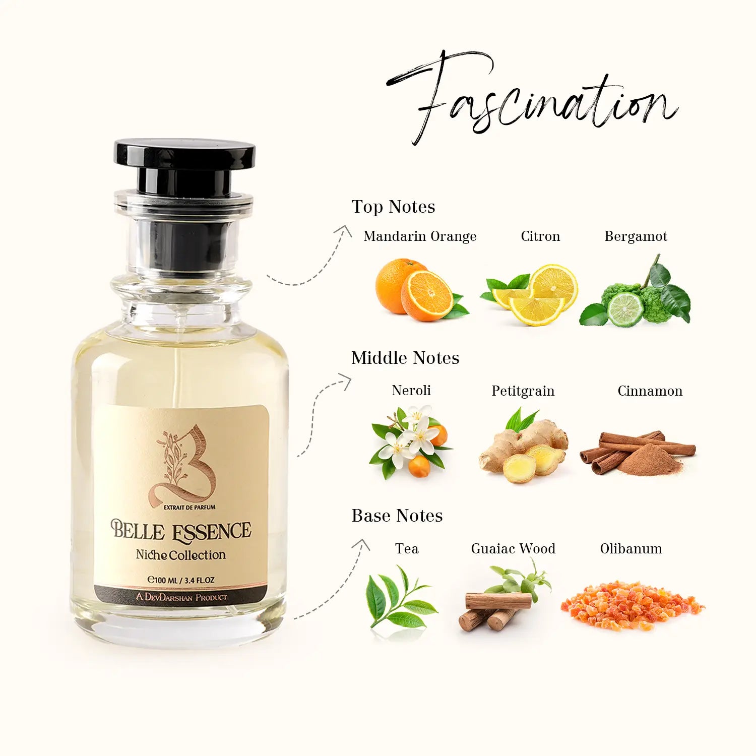 Belle Essence Fascination Parfum for Men (100ml)