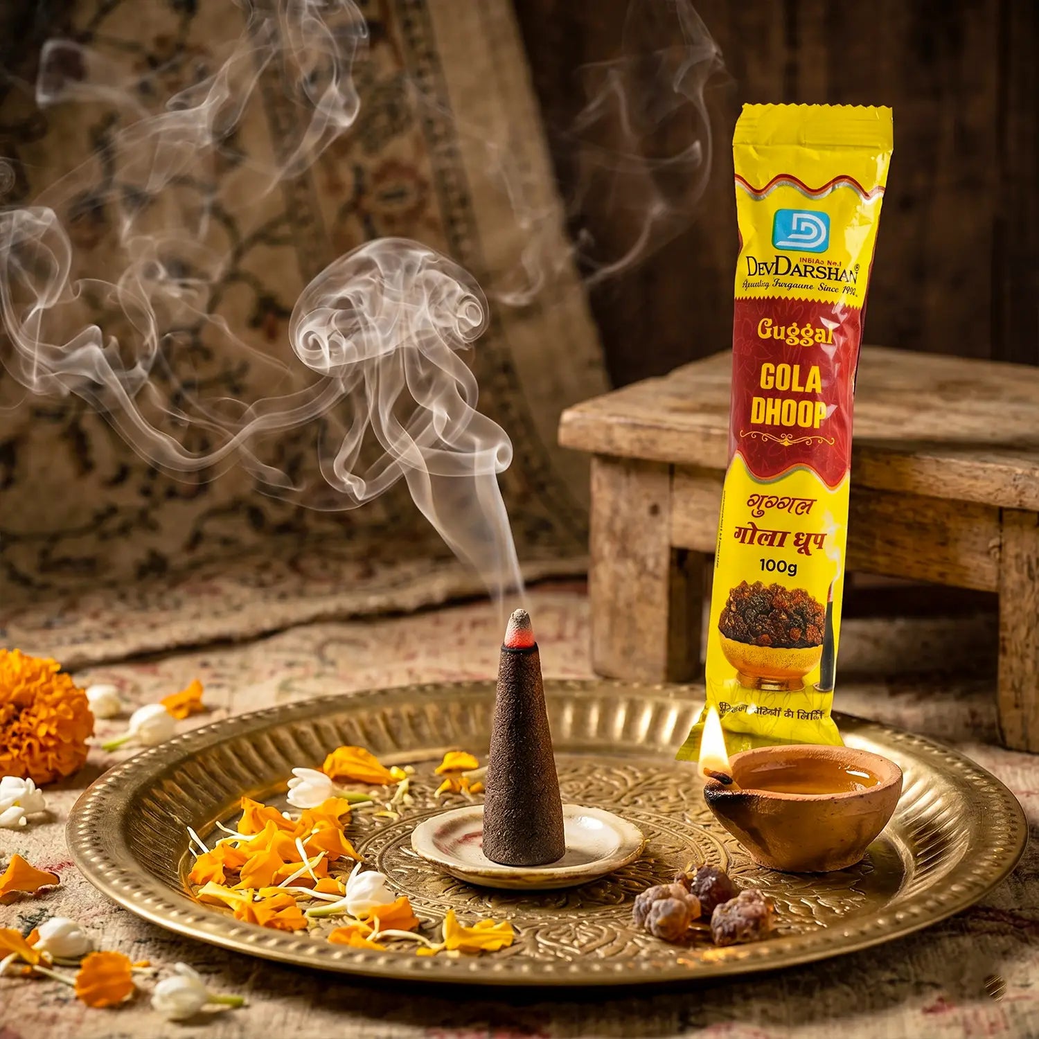 Guggal Gola Wet Dhoop Roll