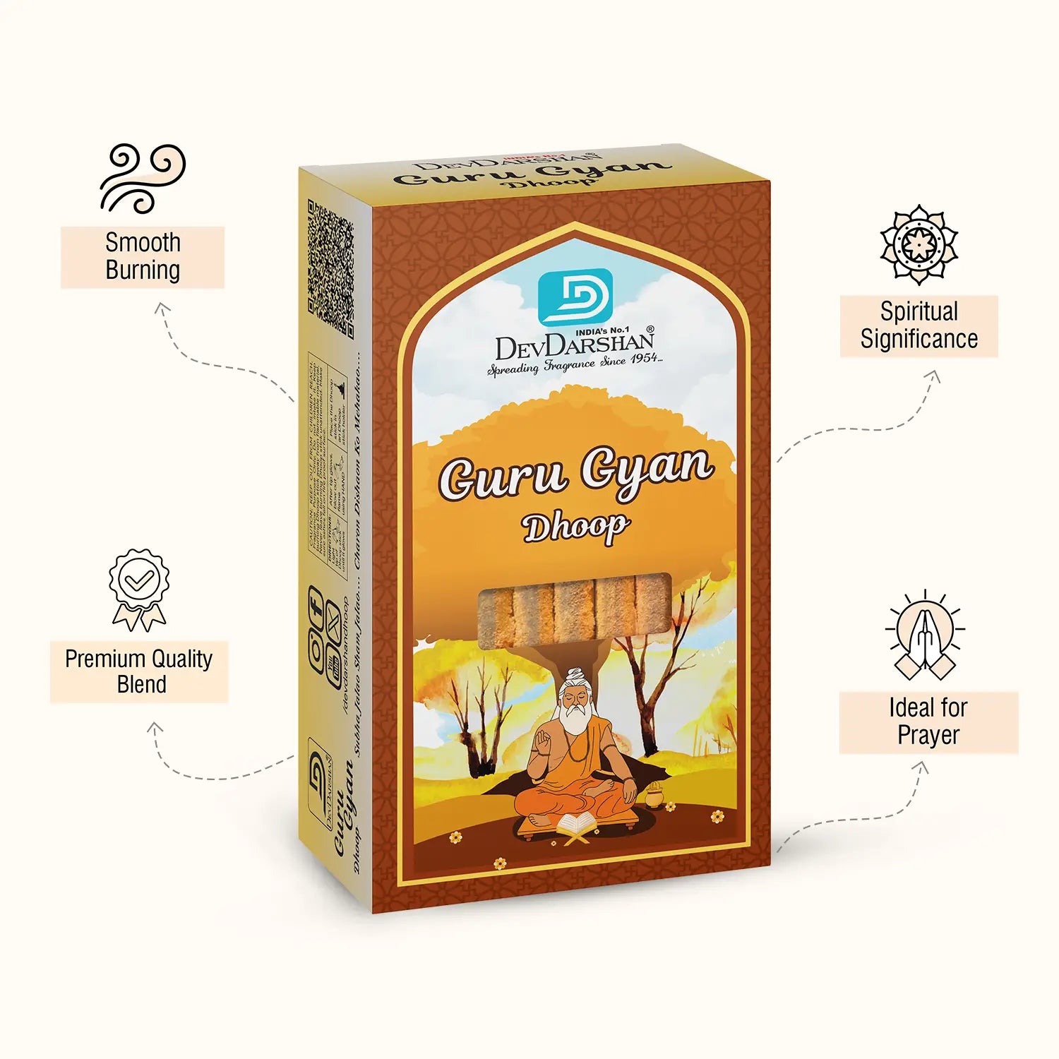 Guru Gyan Wet Dhoop (10 Sticks)