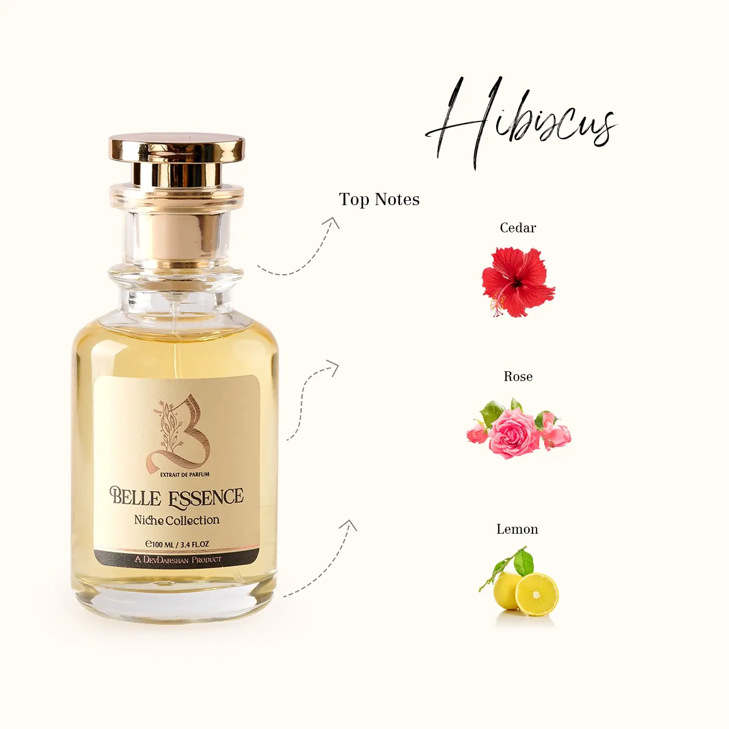 Belle Essence Hibiscus Parfum for Women (100ml)