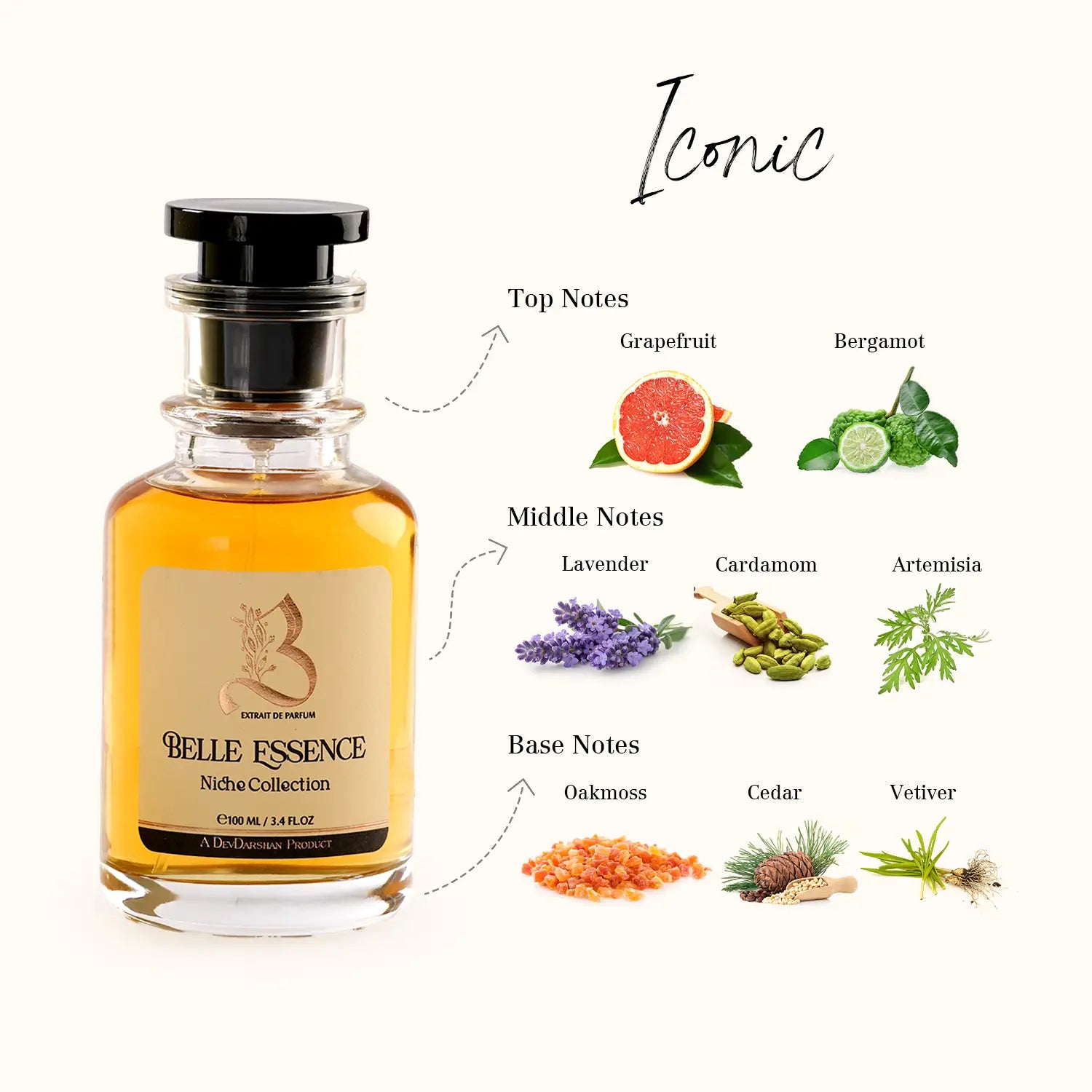 Belle Essence Iconic Parfum for Men (100ml)