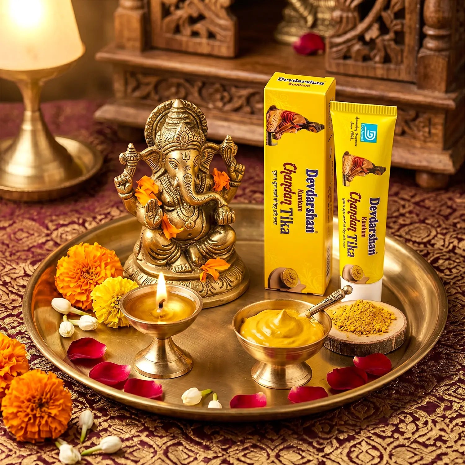 Kumkum Chandan Wet Tika Tube Pack (30g)