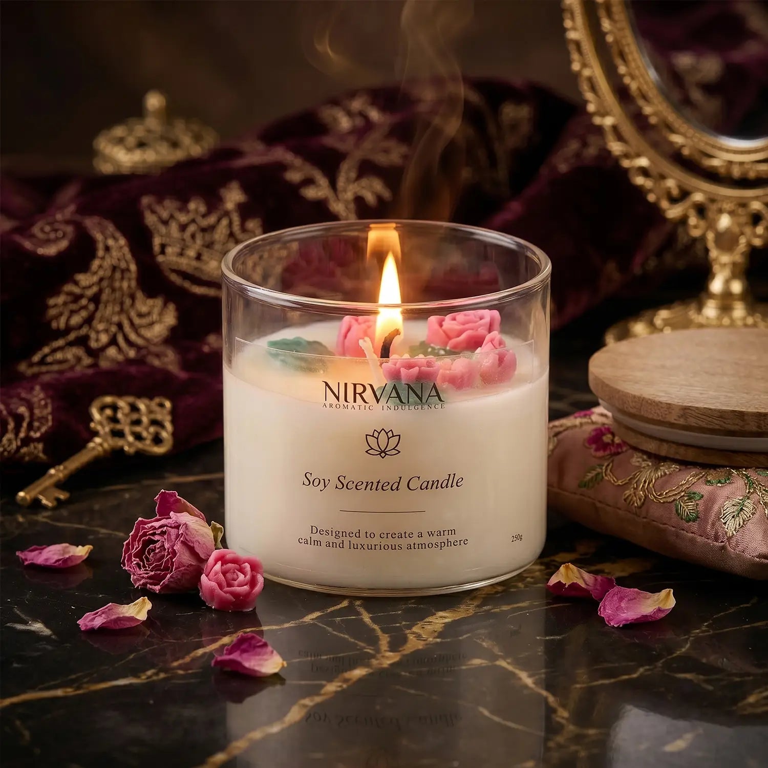 Sacred Lotus Soy Scented Candle (200g)