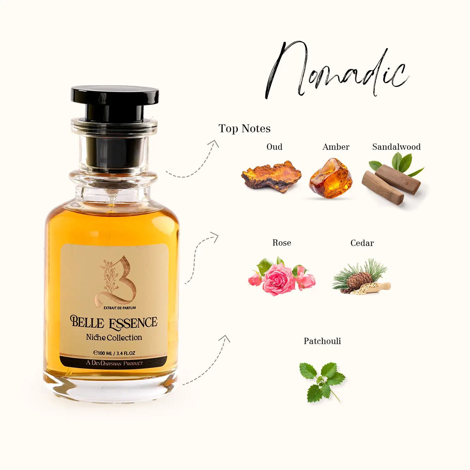 Belle Essence Nomadic Parfum for Men (100ml)
