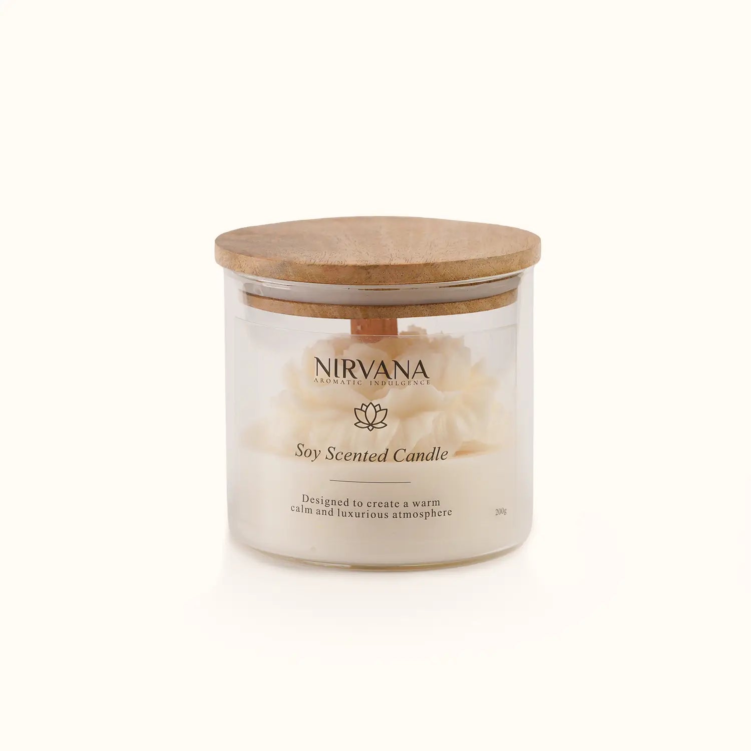 Peony Allure Soy Scented Candle (200g)