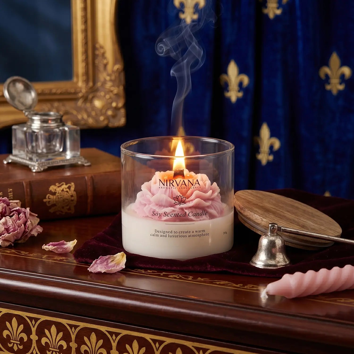 Peony Madamme Soy Scented Candle (200g)