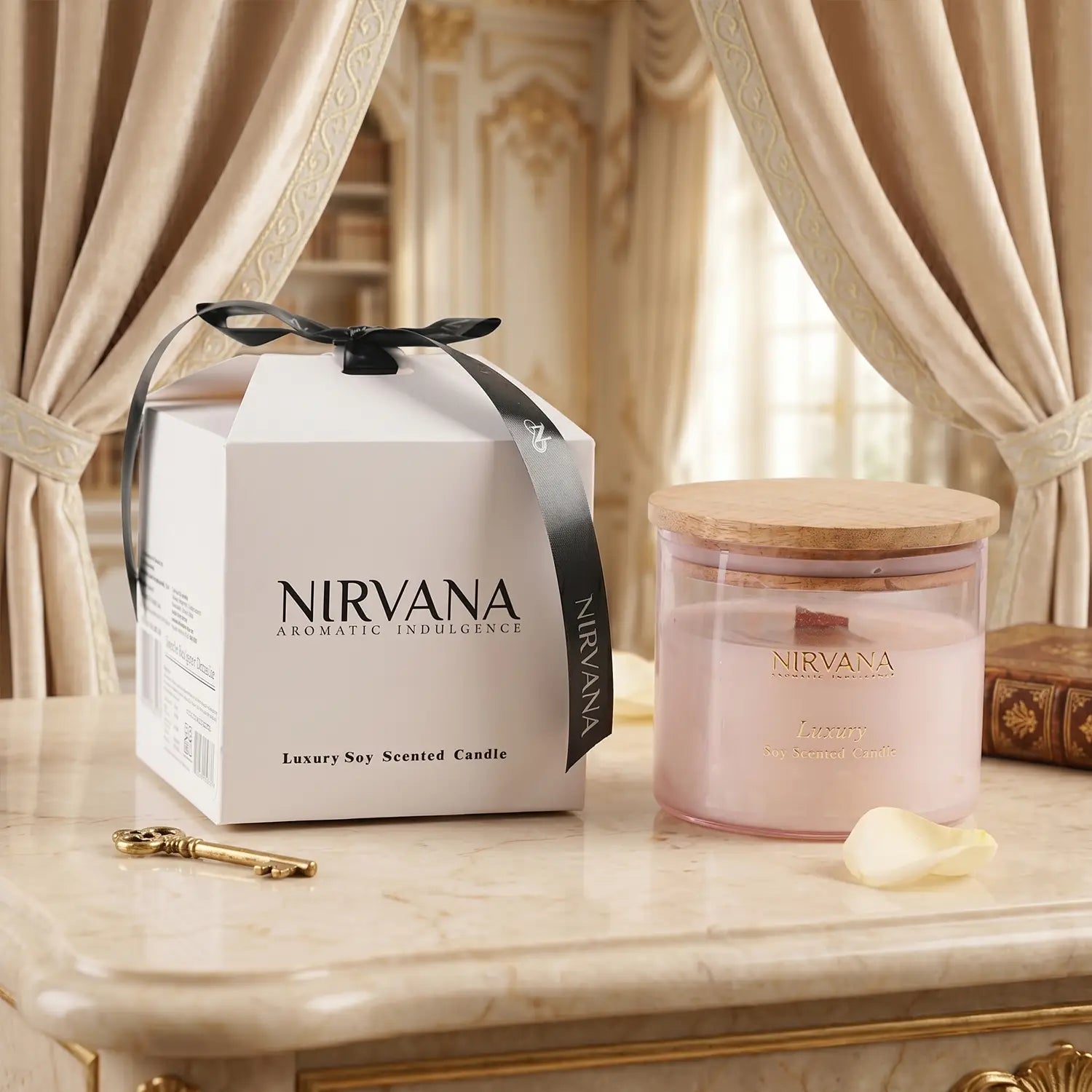 Rose Symphony Soy Scented Candle (200g)