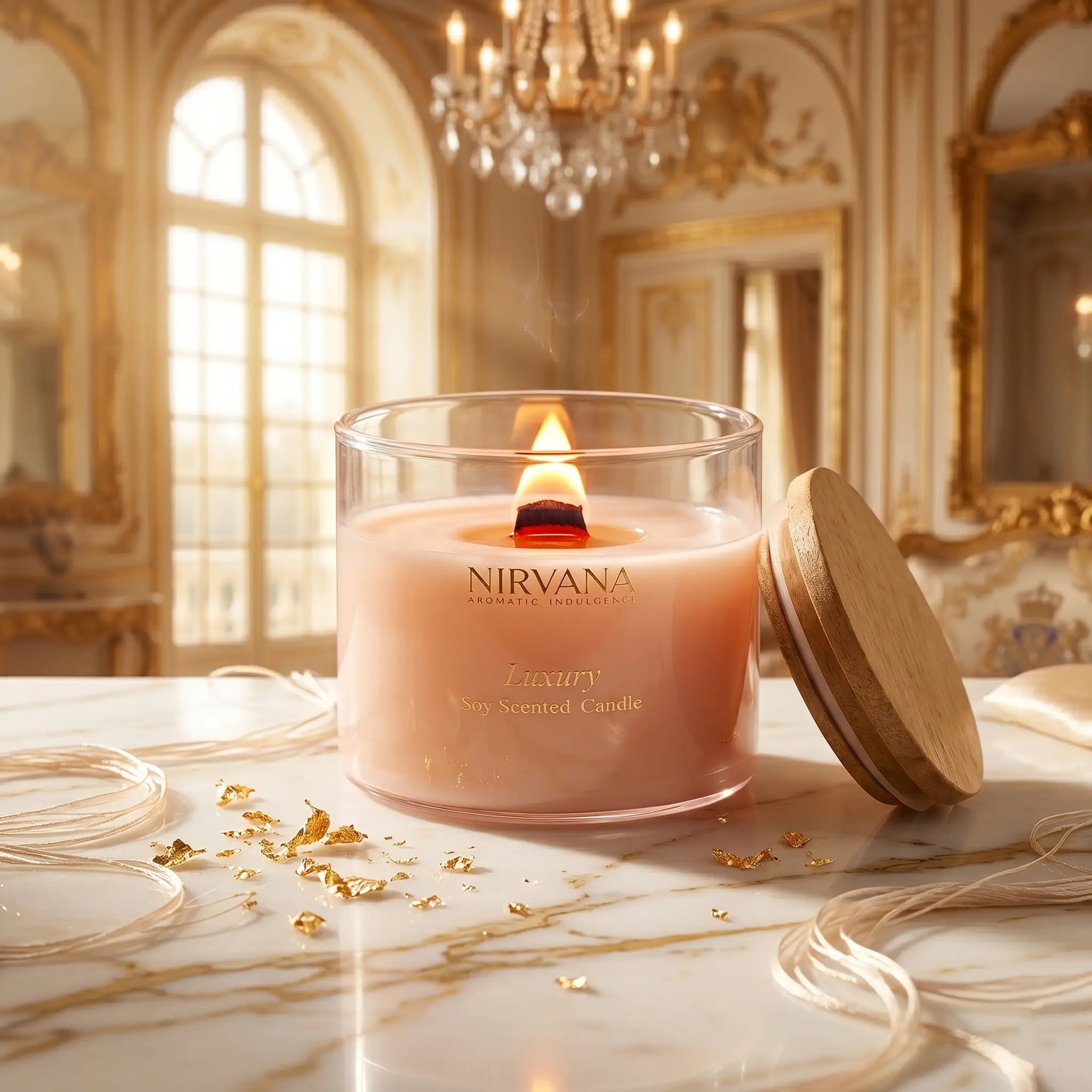 Rose Symphony Soy Scented Candle (200g)