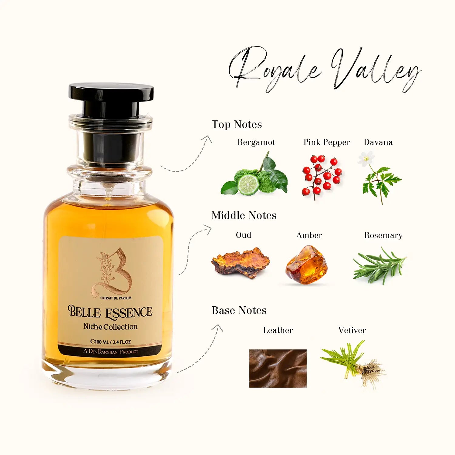 Belle Essence Royale Valley Parfum for Men (100ml))