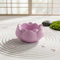 Ceramic Lotus Tealight Candle Holder (Sakura Pink)