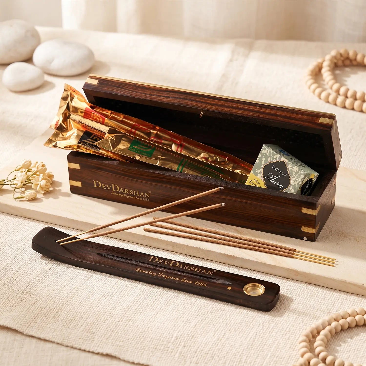 Sampada Wooden Incense Sticks Box