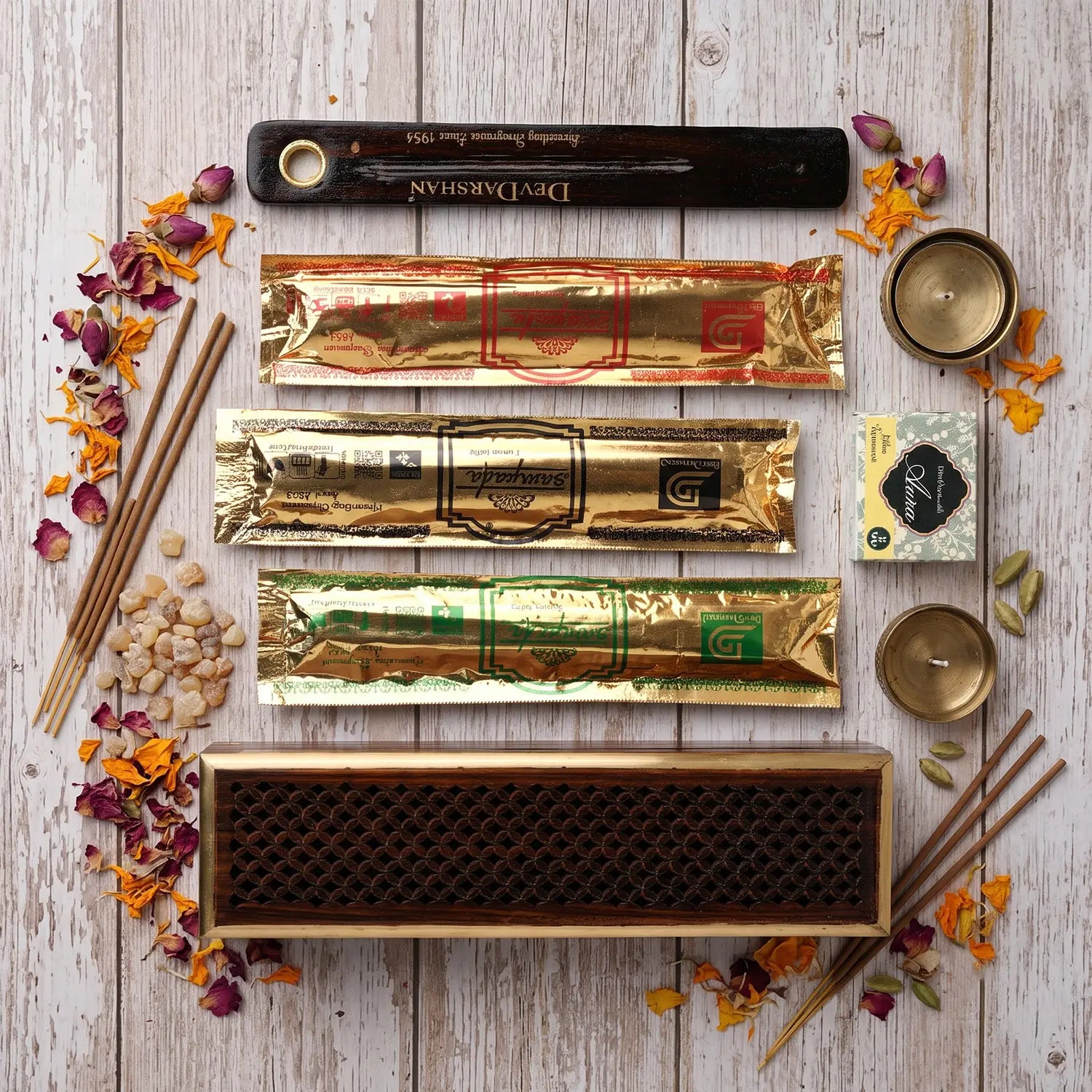 Sampada Wooden Incense Sticks Box
