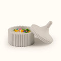 Trinket Jar Scented Candle with Dome Lid (Off White Gray)