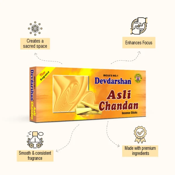 Asli Chandan Incense Sticks (25g) - Image 2