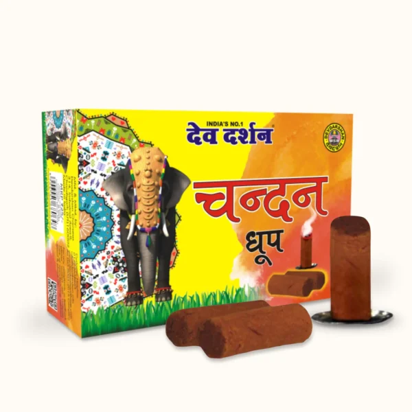 Chandan Stem Dry Dhoop Sticks (16 Sticks)