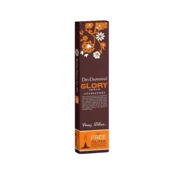 Glory India Incense Sticks with Free Dhoop Cones (80g)