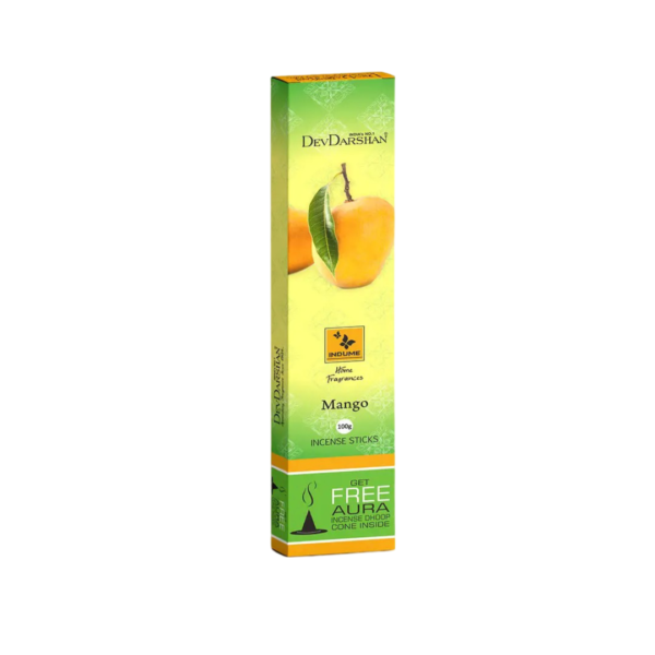 Indume Mango Incense Sticks with Free Dhoop Cones (100g)