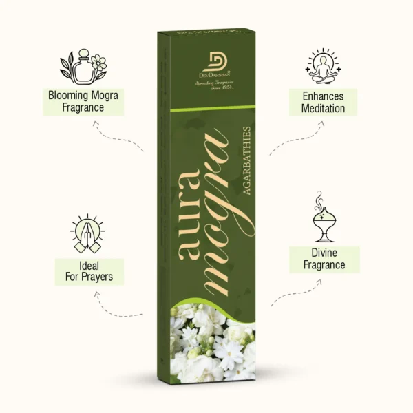 Aura Mogra Incense Sticks (100g) - Image 2