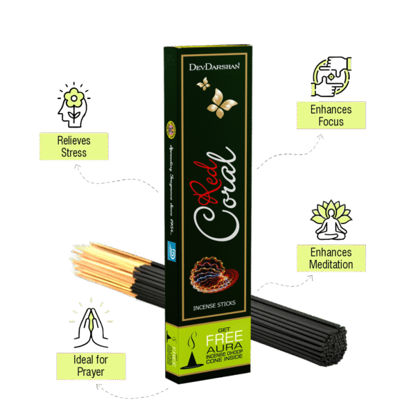 Red Coral Incense Sticks 2