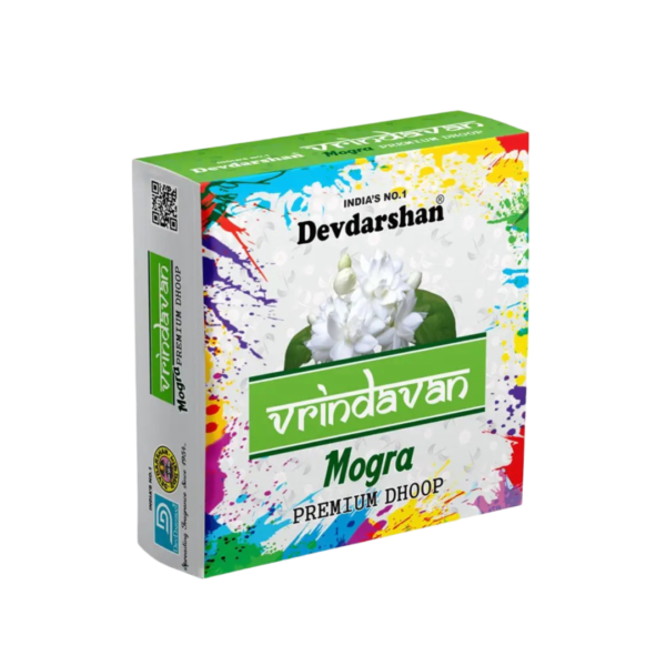 Vrindavan Mogra Premium Wet Dhoop Sticks (20 Sticks)