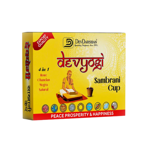 Devyogi Mix Sambrani Havan Cups 4 in 1 (12 Cups)