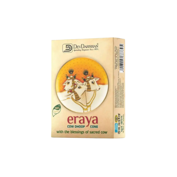 Eraya Cow Dung Dhoop Cone (18 Sticks) - Image 3