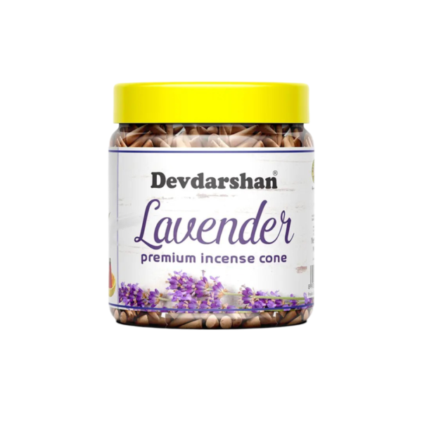 Lavender Dhoop Cone Jar (100g)