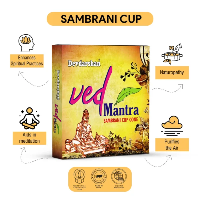 Ved Mantra Sambrani Havan Cups (12 Cups)