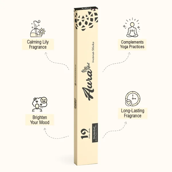 Aura Lily Long Incense Sticks (10 Sticks) - Image 2