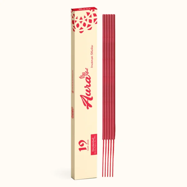 Aura Rose Long Incense Sticks (10 Sticks)