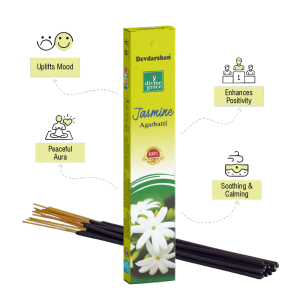 Jasmine Divine Grace Incense Sticks (15g) - Image 3