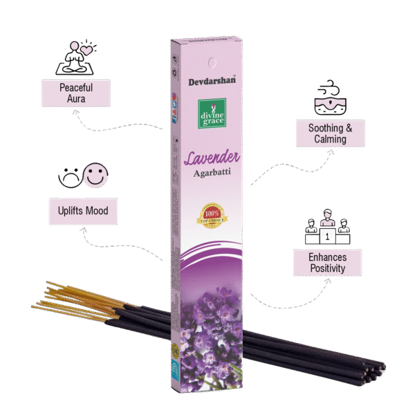 Lavender Divine Grace Incense Sticks (15g) - Image 3