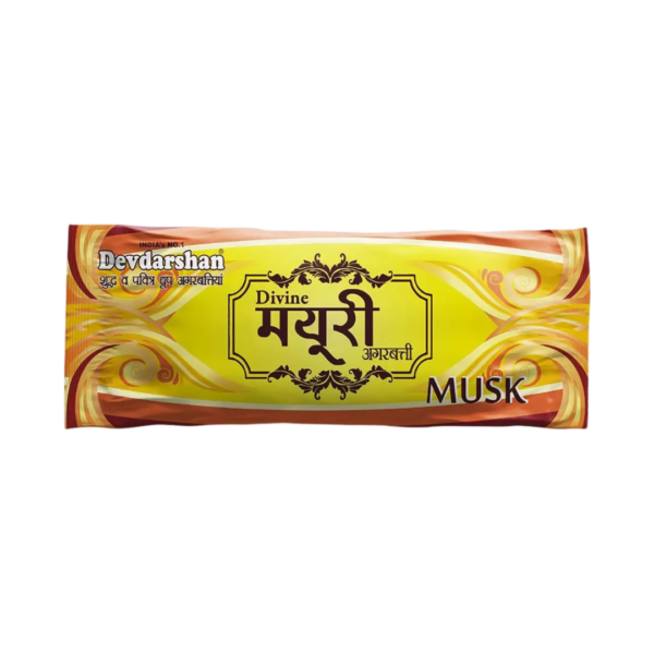 Divine Mayuri Musk Incense Sticks Pouch (18g)