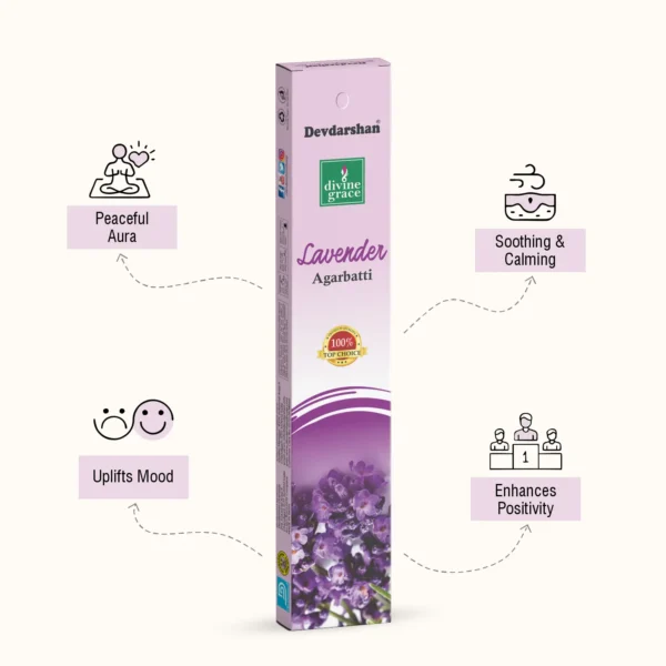 Lavender Divine Grace Incense Sticks (15g) - Image 2