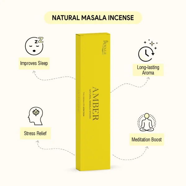 Amber Royale Natural Masala Incense Sticks (50g) - Image 2