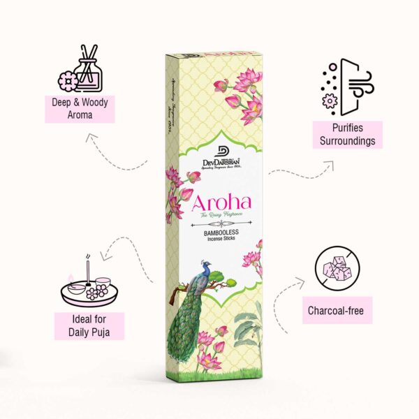 Aroha Bambooless Incense Sticks (40 Sticks) - Image 2