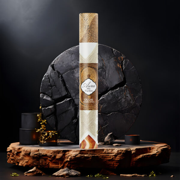Aura Oudh Incense Sticks Tube Pack (40 Sticks) - Image 5