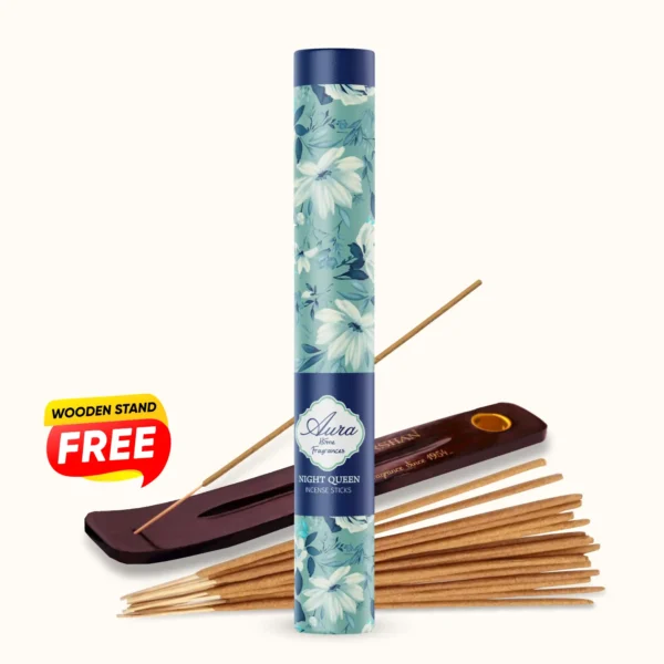 Aura Night Queen Incense Sticks Tube Pack (40 Sticks)