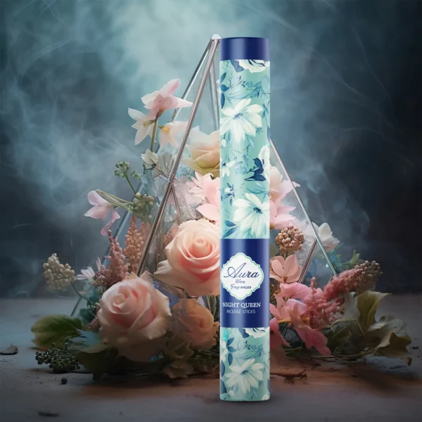Aura Night Queen Incense Sticks Tube Pack (40 Sticks) - Image 3