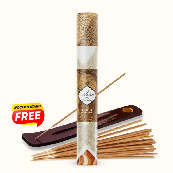 Aura Oudh Incense Sticks Tube Pack (40 Sticks)