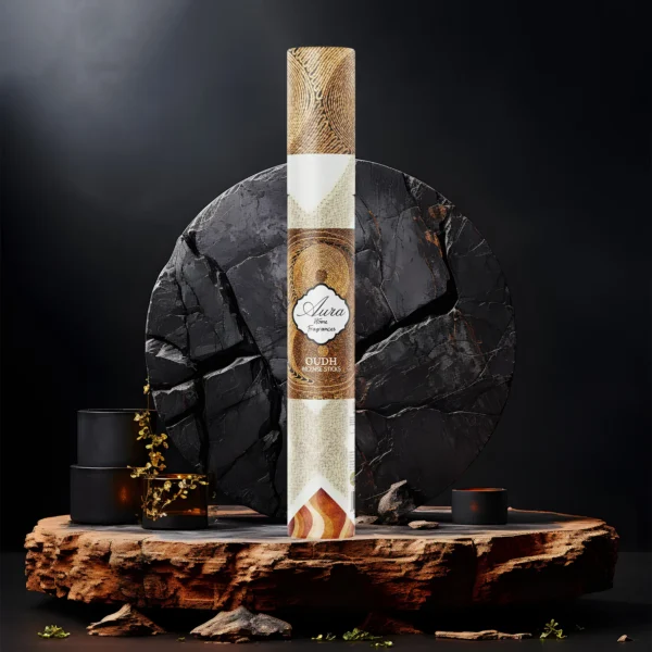 Aura Oudh Incense Sticks Tube Pack (40 Sticks) - Image 3