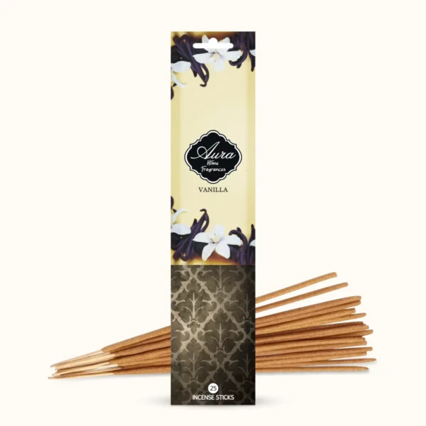 Aura Vanilla Incense Sticks Sleeve Pack (25 Sticks)