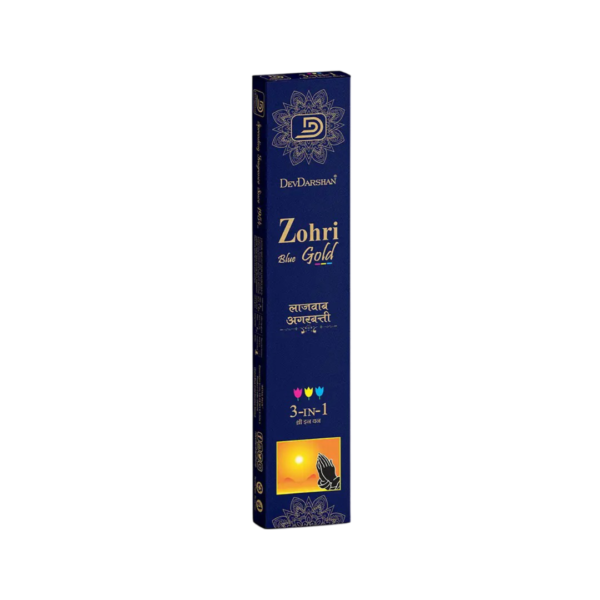 Zohri Gold Blue 3 in 1 Incense Sticks (18g)