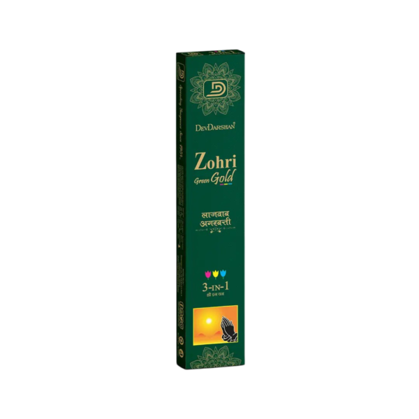 Zohri Gold Green 3 in 1 Incense Sticks (18g)