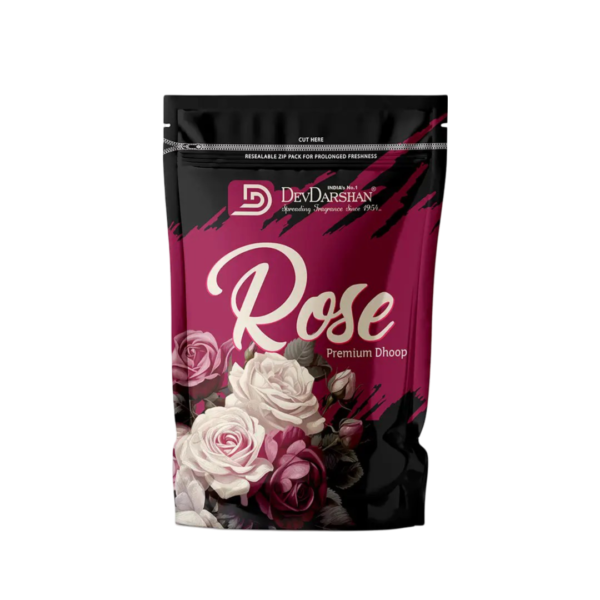 Rose Premium Wet Dhoop Sticks Zip Pack (20 Sticks)